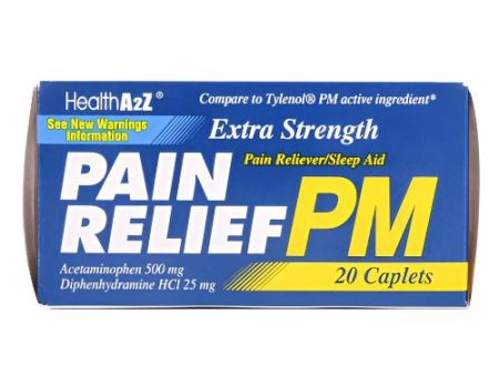 WHOLESALE HEALTHA2Z PAIN RELIEF PM 500MG 20 CAPLETS SOLD BY CASE Supply