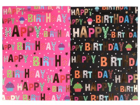 NEW WHOLESALE GIFT BAG HAPPY BIRTHDAY LARGE ASST DESIGNS SOLD BY CASE Supply