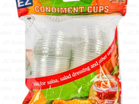 WHOLESALE CONDIMENT CUPS W  LIDS 24CT SOLD BY CASE Online Hot Sale