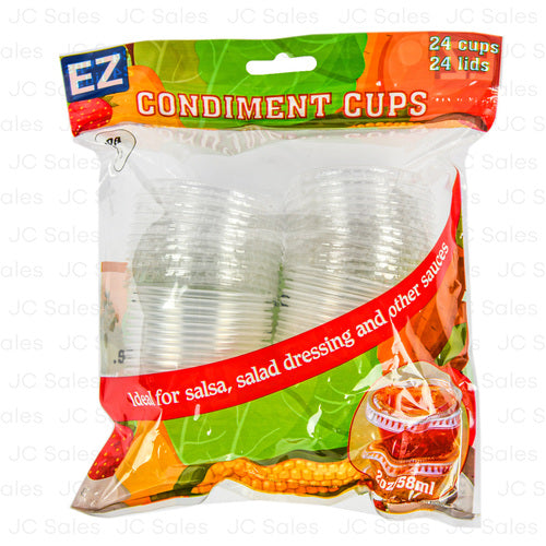 WHOLESALE CONDIMENT CUPS W  LIDS 24CT SOLD BY CASE Online Hot Sale