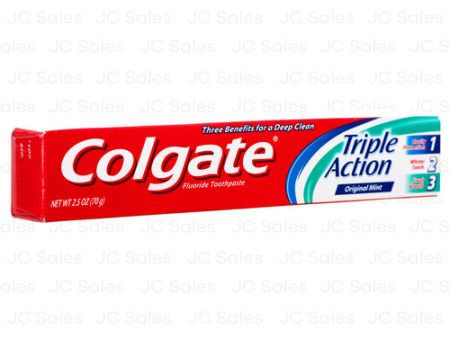 WHOLESALE COLGATE TOOTHPASTE TRIPLE ACTION ORIGINAL MINT 2.5 OZ SOLD BY CASE Discount