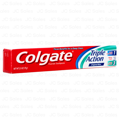 WHOLESALE COLGATE TOOTHPASTE TRIPLE ACTION ORIGINAL MINT 2.5 OZ SOLD BY CASE Discount