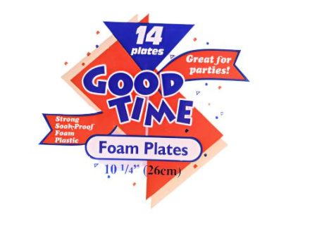 WHOLESALE GOOD TIME FOAM PLATE ROUND 10 WHITE 14 CT SOLD BY CASE Sale