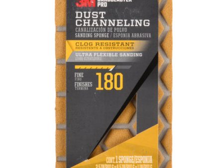 NEW WHOLESALE 3M DUST CHANNELING 180 GRIT SANDING SPONGE 2.5 IN X 4.5 IN SOLD BY CASE For Sale