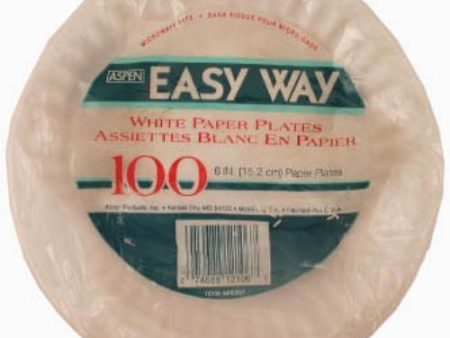 WHOLESALE ASPEN PAPER PLATE 6 100CT SOLD BY CASE For Discount