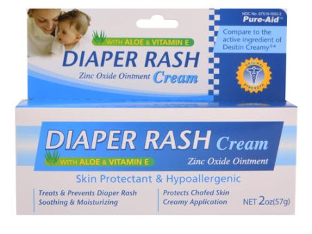 NEW WHOLESALE PURE-AID DIAPER RASH CREAM 2 OZ*EXP 05 2024 SOLD BY CASE For Discount