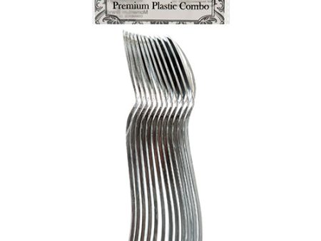 WHOLESALE PLASTIC SILVER SPOON 12CT #11431 SOLD BY CASE Online