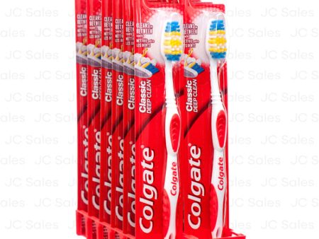 WHOLESALE COLGATE TOOTHBRUSH CLASSIC DEEP CLEAN MEDIUM SOLD BY CASE For Discount