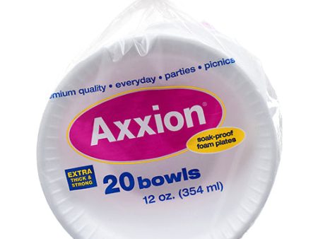 WHOLESALE AXXION FOAM BOWL ROUND 6 12 OZ WHITE 20 CT SOLD BY CASE Online