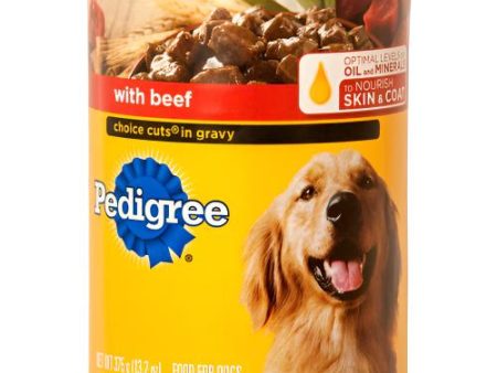 WHOLESALE PEDIGREE 13.2 OZ CHOICE CUT W  BEEF SOLD BY CASE on Sale