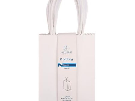 WHOLESALE ANGELS CRAFT KRAFT BAGS 4CT WHITE 4.33X2.36X5.91 SOLD BY CASE Online now