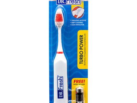 WHOLESALE DR. FRESH TOOTHBRUSH W BATTERY TURBO POWER SOLD BY CASE Hot on Sale