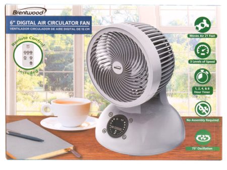 WHOLESALE DIGITAL AIR CIRCULATION DESK FAN 6-IN SOLD BY CASE For Discount