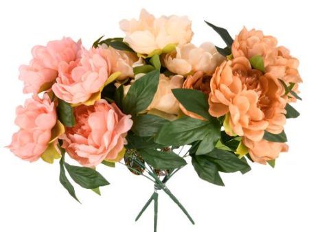 WHOLESALE ARTIFICIAL FLOWER PEONY 3 ASST COLOR SOLD BY CASE Online Sale