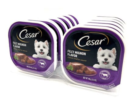 WHOLESALE CESAR DOG FOOD FILET MIGNON FLAVOR 3.5OZ SOLD BY CASE Online