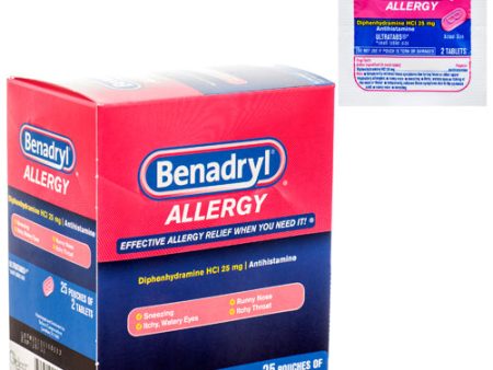 WHOLESALE BENADRYL ALLERGY RELIEF 2PC-25PK SOLD BY CASE Discount