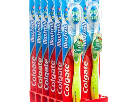 WHOLESALE COLGATE TOOTHBRUSH MAXFRESH MED SOLD BY CASE For Cheap