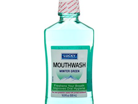 WHOLESALE LUCKY MOUTHWASH WINTER GREEN 16.9 OZ SOLD BY CASE Hot on Sale