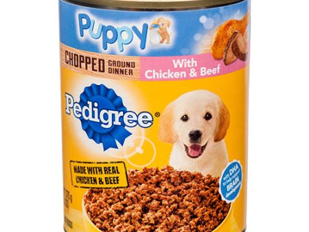 WHOLESALE PEDIGREE 13.2 OZ PUPPY CHICKEN & BEEF DINNER SOLD BY CASE Cheap