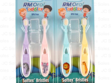 WHOLESALE RM ORAL TODDLER TOOTHBRUSH ASST 2 PK SOLD BY CASE Sale