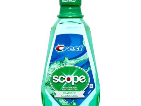 WHOLESALE CREST SCOPE CLASSIC MOUTHWASH ORIGINAL MINT 1 LT SOLD BY CASE For Cheap