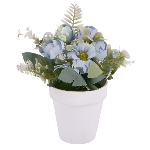 WHOLESALE FLOWER PLANT IN CERAMIC POT 18CM W  ASST COLORS SOLD BY CASE For Discount