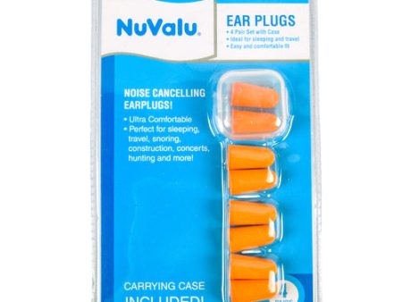 WHOLESALE NUVALU EAR PLUG  4 PAIR & 1 CASE SET SOLD BY CASE Supply