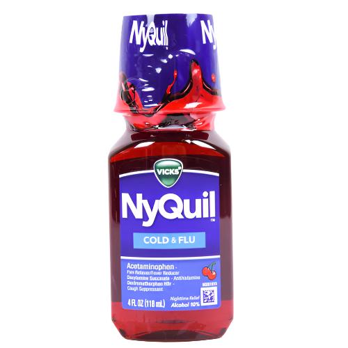 WHOLESALE NYQUIL COLD & FLU ACETAMINOPHEN 4 OZ SOLD BY CASE Online