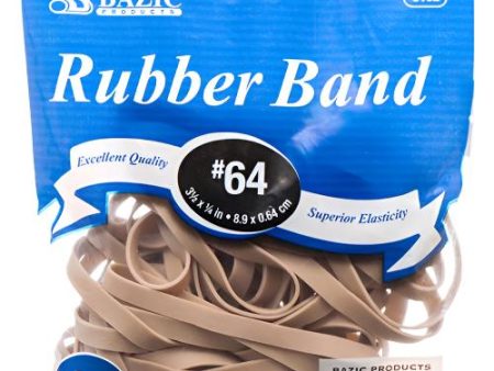 WHOLESALE BAZIC RUBBER BAND 2Z #64 JUMBO SIZE SOLD BY CASE Online Hot Sale