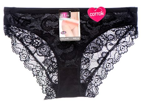 WHOLESALE LADY PANTY W  LACE ASST DESIGN COLOR SOLD BY CASE Sale