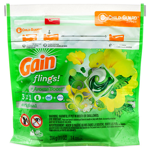 WHOLESALE GAIN FLINGS 3 IN 1 ORIGINAL 14 CT SOLD BY CASE Online now