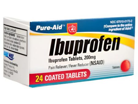 WHOLESALE PURE-AID IBUPROFEN TABLETS 24 CT SOLD BY CASE For Sale