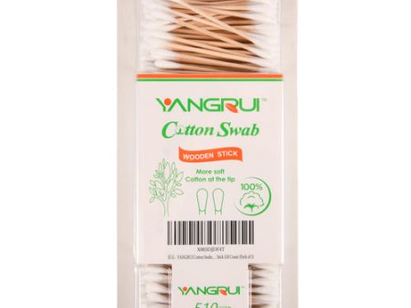 NEW WHOLESALE COTTON SWABS 510 CT WOOD STICK SOLD BY CASE Cheap