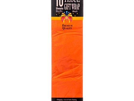 WHOLESALE TISSUE WRAP ORANGE 10 CT SOLD BY CASE Sale