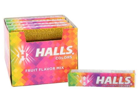 NEW WHOLESALE HALLS STICK FRUIT FLAVOR MIX COLORS SOLD BY CASE For Discount