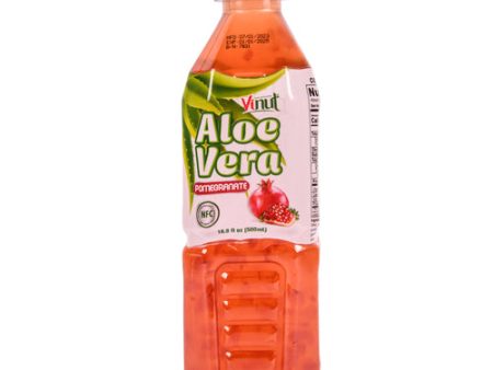 NEW WHOLESALE VINUT ALOE VERA JUICE W  POMEGRANATE FLAVOR 16.9OZ SOLD BY CASE Online now