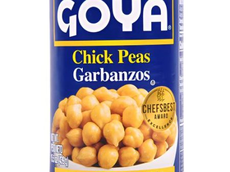 WHOLESALE GOYA CHICK PEAS 15.5 OZ SOLD BY CASE For Discount