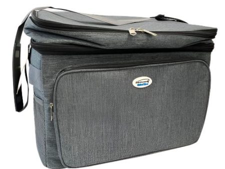 WHOLESALE COOLER BAG W HARD PLASTIC LINER 30 CAN - GREY SOLD BY CASE For Sale