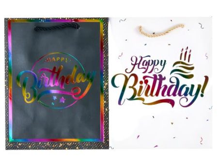 NEW WHOLESALE GIFT BAG SMALL HAPPY BIRTHDAY ASST DESIGN COLOR SOLD BY CASE Online