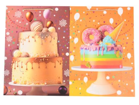 NEW WHOLESALE GIFT BAG LARGE POP-OUT CAKE ASST DESIGNS SOLD BY CASE Sale