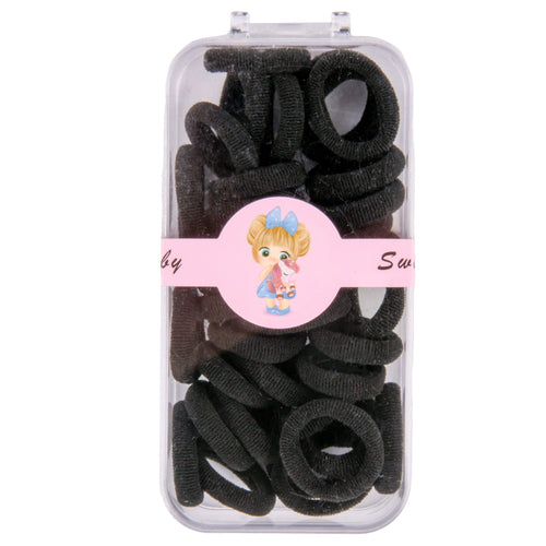 NEW WHOLESALE SWEET BABY HAIR ELASTICS BLACK 36-CT SOLD BY CASE Online Sale