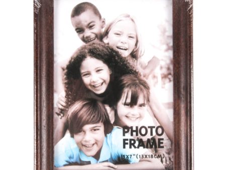 WHOLESALE PHOTO FRAME 5X7 DARK WOOD COLOR SOLD BY CASE Online Sale