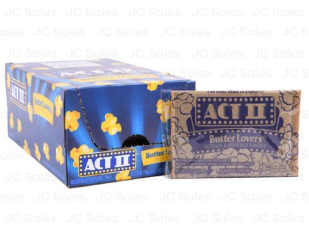 WHOLESALE ACT II POPCORN BUTTER LOVER 2.75 OZ SOLD BY CASE Cheap