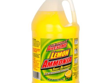 WHOLESALE AWESOME AMMONIA LEMON SCENT 64 OZ SOLD BY CASE Online now