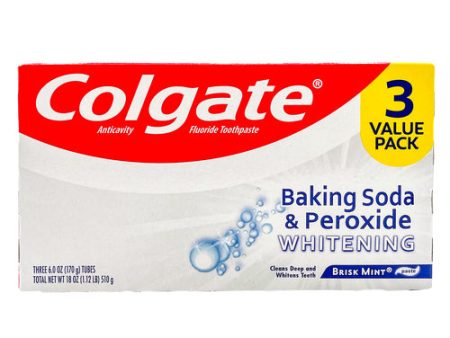 NEW WHOLESALE COLGATE TOOTHPASTE WHITENING 3 PK X 6 OZ EA SOLD BY CASE Discount