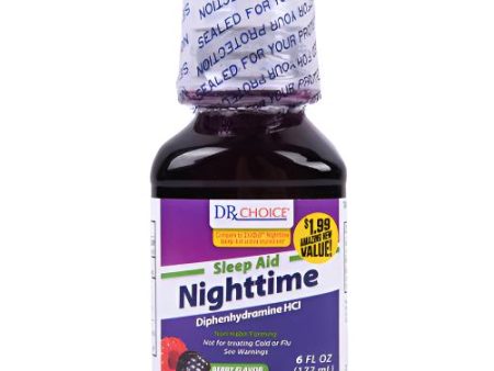 WHOLESALE DRX CHOICE SLEEP AID NIGHTTIME BERRY FLAVOR 6 OZ SOLD BY CASE For Discount