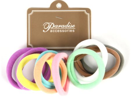 WHOLESALE HAIR TIE10CT ASST CLR SOLD BY CASE on Sale