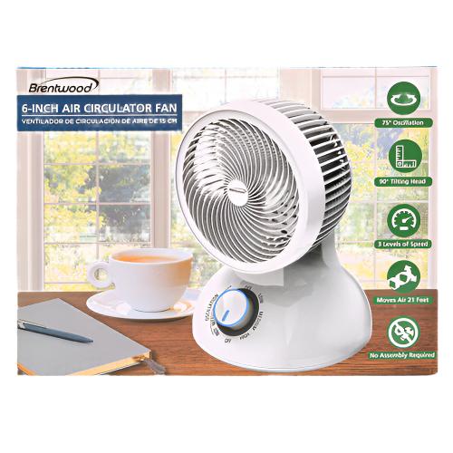 WHOLESALE AIR CIRCULATION DESK FAN 6-IN SOLD BY CASE Hot on Sale