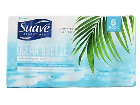 WHOLESALE SUAVE BAR SOAP OCEAN BREEZE 3.35 OZ 6 CT SOLD BY CASE Online