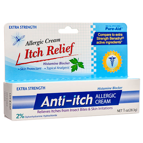 WHOLESALE PURE-AID ANTI-ITCH CREAM 1 OZ SOLD BY CASE on Sale